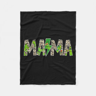 Cobertor De Velo Mama Leopardo Retro Mãe Babá Avó Dia das Mães 