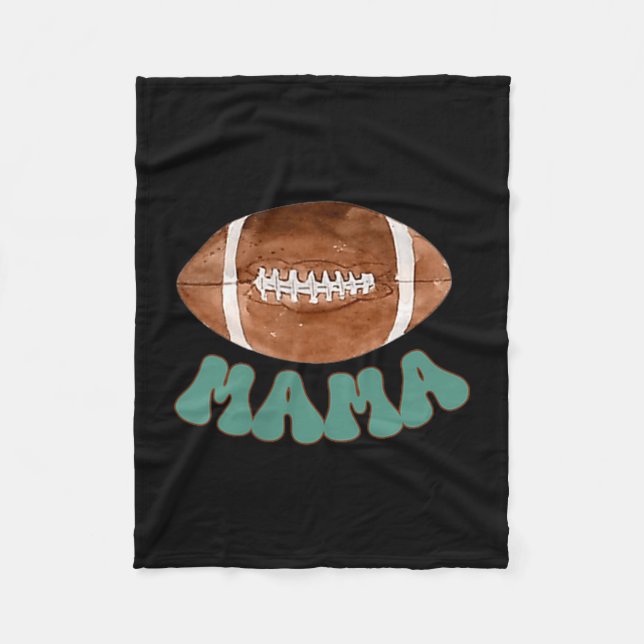 Cobertor De Velo Mama Of The 1 Year Old Football Birthday Boy Famil (Frente)