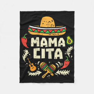 Cobertor De Velo Mamacita Família Cinco De Mayo Conjunto Casal Mexi