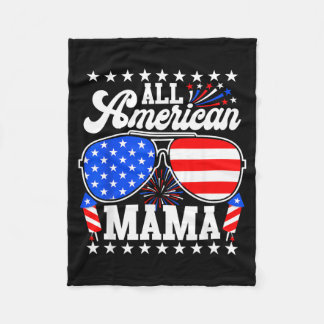 Cobertor De Velo Mamãe Americana 4 De Julho Óculos De Sol Família C