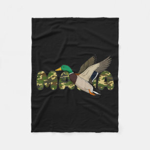 Cobertor De Velo Mamãe caçando mamãe pato-real camuflagem mãesM