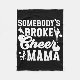 Cobertor De Velo Mamãe Cheer Quebrada Cheer Mãe de uma líder Mãe
