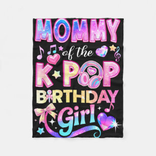 Cobertor De Velo Mamãe das garotas de aniversário do k-pop música c