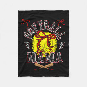 Cobertor De Velo Mamãe de Softbol Coquete Dia de Jogo de Softbol So