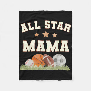 Cobertor De Velo Mamãe Do Menino De Aniversário Sketll Futebol Espo