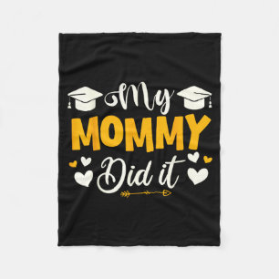 Cobertor De Velo Mamãe fez graduação graduada mãe orgulhosa criança