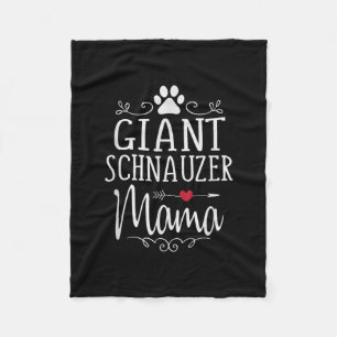 Cobertor De Velo mamãe schnauzer gigante - presente de amante engr