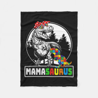 Cobertor De Velo Mamasauro T Rex Dinossaur Mama Saurus Autism Aware