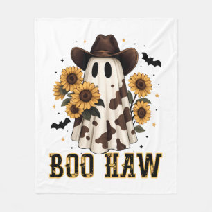 Cobertor De Velo Mancha de Vaca Ocidental Fantasma Assustador Boo H