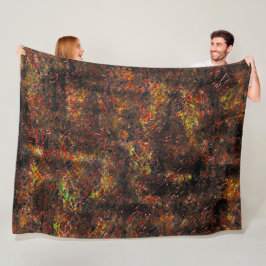 Cobertor De Velo Manchas maciças e manchas castanhas e corais esfol