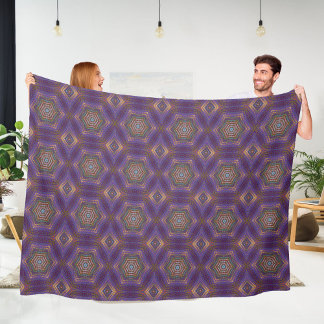 Cobertor De Velo Mandala 5 Fleece Blanket