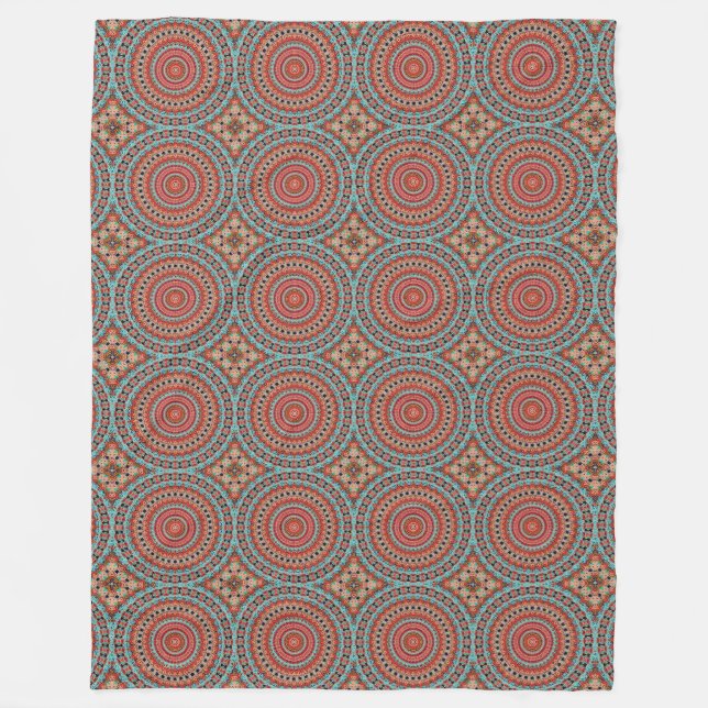 Cobertor De Velo Mandala 6 Fleece Blanket (Frente)