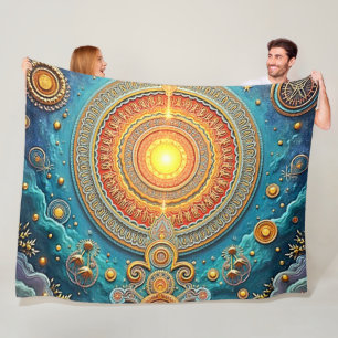 Cobertor De Velo Mandala Art Espiritual