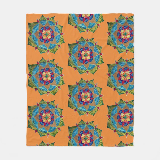 Cobertor De Velo Mandala Art Fleece Blanket (Frente)