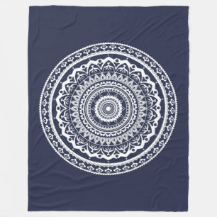 Cobertor De Velo Mandala Branca Deixe o mar te libertar