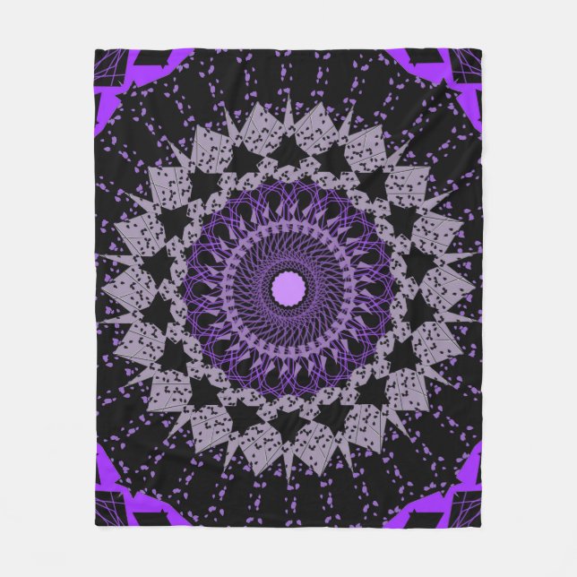 Cobertor De Velo Mandala circular (Frente)