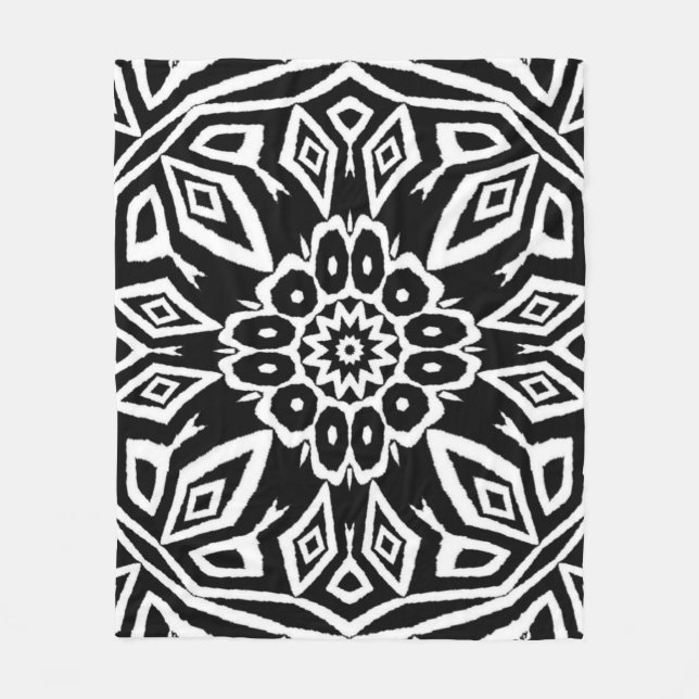 Cobertor De Velo Mandala da Meia-Noite (Frente)