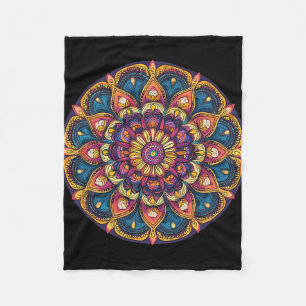 Cobertor De Velo Mandala de Lótus Sagrado Boho Meditação Yoga 