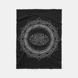Cobertor De Velo Mandala Flor Prana Arte Espiritual Yoga Pilates Bo