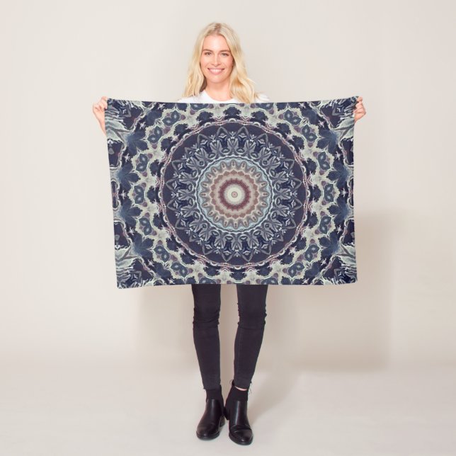 Cobertor De Velo Mandala geométrica circular abstrato sem costura (In Situ)