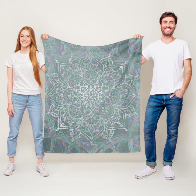 Cobertor De Velo Mandala Iridescente Boho Chic (In Situ)