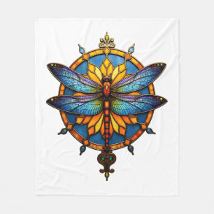 Cobertor De Velo Mandala Libélula Luminosa Geometria Sagrada Espiri