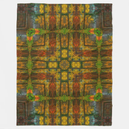 Cobertor De Velo Mandala nativa do espírito da floresta de Abenaki