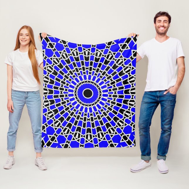 Cobertor De Velo Mandala Prisma ( Azul ) (In Situ)