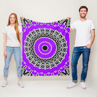 Cobertor De Velo Mandala Prisma (Roxo)