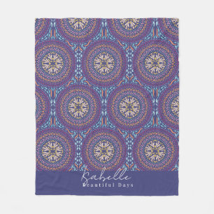 Cobertor De Velo Mandala Purple