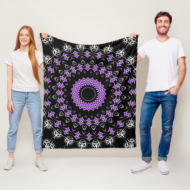 Cobertor De Velo Mandala Tribal Celta (Roxo) (In Situ)