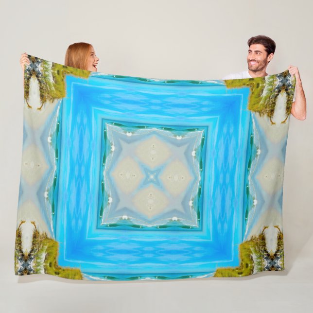 Cobertor De Velo Mandala tribal litoral nativa do espírito de Aleut (In Situ)