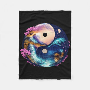 Cobertor De Velo Mandala Zen Harmonia Yin Yang Lança Yoga Meditação
