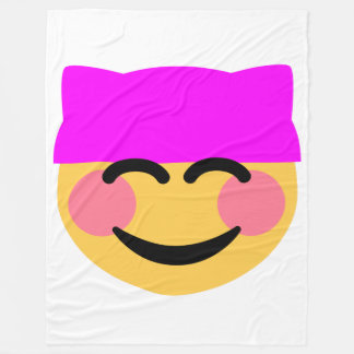 Cobertor De Velo mangueira rosa chapéu de emoji