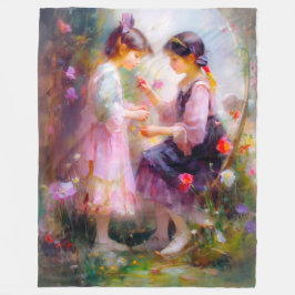 Cobertor De Velo Manhã em um Jardim