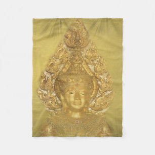 Cobertor De Velo manta de fleece do buda dourado