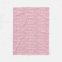 Manta de Fleece Personalizada Moderna para Bebê