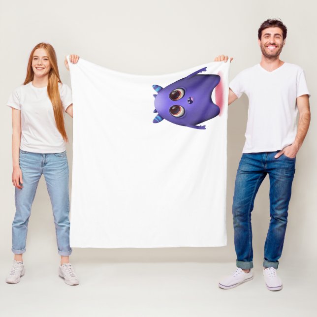 Cobertor De Velo Manta de monstruito sorprendido (In Situ)