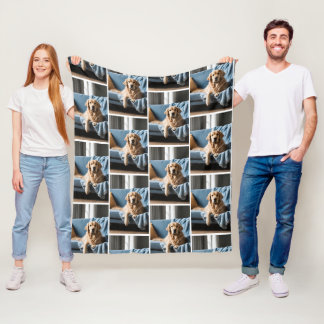 Cobertor De Velo Manta personalizada con foto de perro