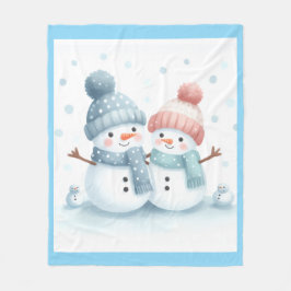 Cobertor De Velo Manta Polar Alegría En La Nieve