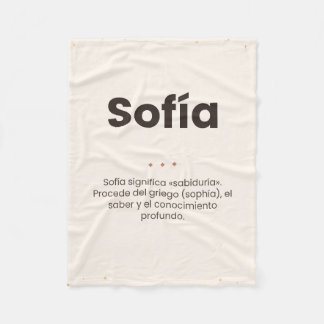 Cobertor De Velo Manta polar personalizada: nombre y su significado