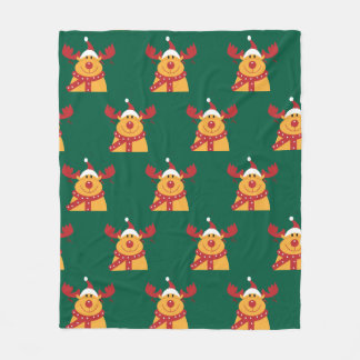 Cobertor De Velo Manta Polar "Reno Nariz Roja"