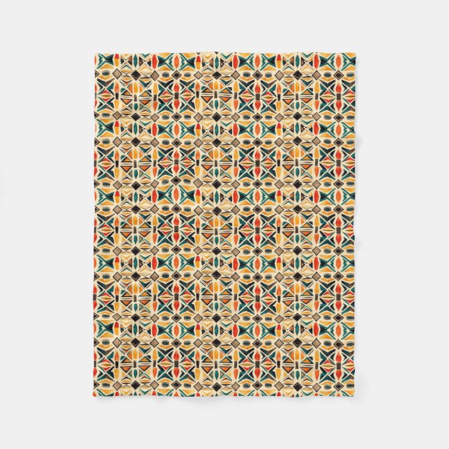 Cobertor De Velo  Mantas Geometric Watercolor Mosaic (Frente)