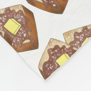 Cobertor De Velo Manteiga de torrada francesa e Comida de café da m