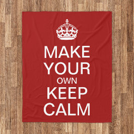 Cobertor De Velo Mantenha-se calmo e carregue-se no Modelo