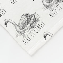 Cobertor De Velo Mantenha-se Elegante Cisne Elegante