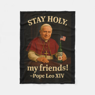 Cobertor De Velo Mantenha-se sagrado Papa Leo Xiv, Papa Americano A