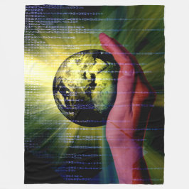 COBERTOR DE VELO MÃO DE DEUS EM BINÁRIO