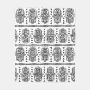 Cobertor De Velo Mão indiana Doodle tirado de Hamsa