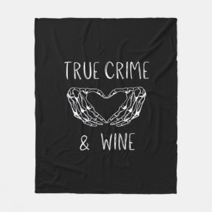 Cobertor De Velo Mãos De Esqueleto Do Crime E Do Vinho